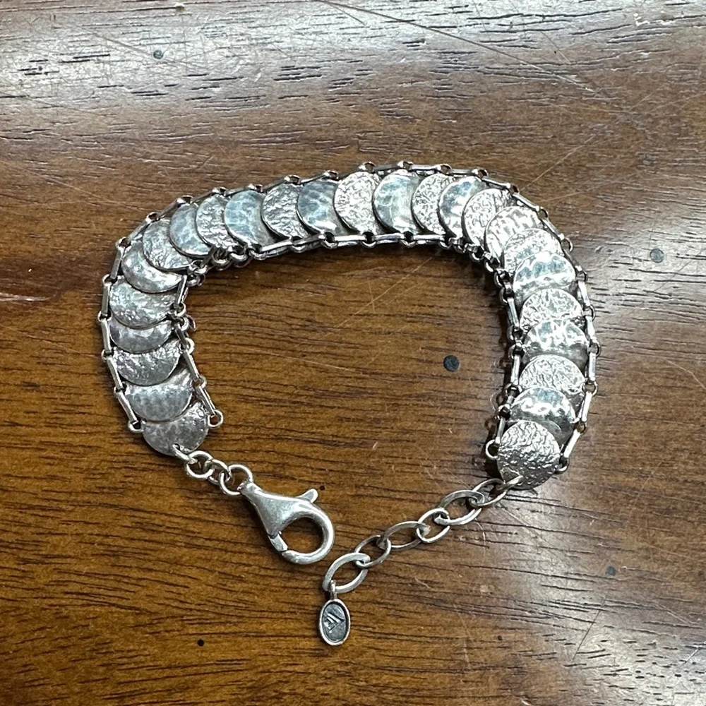 Silpada Silver Coin Bracelet - Picture 1 of 5